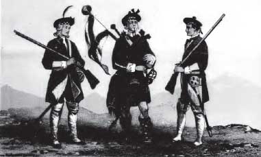 Uniform of the Cameronians circa 1713